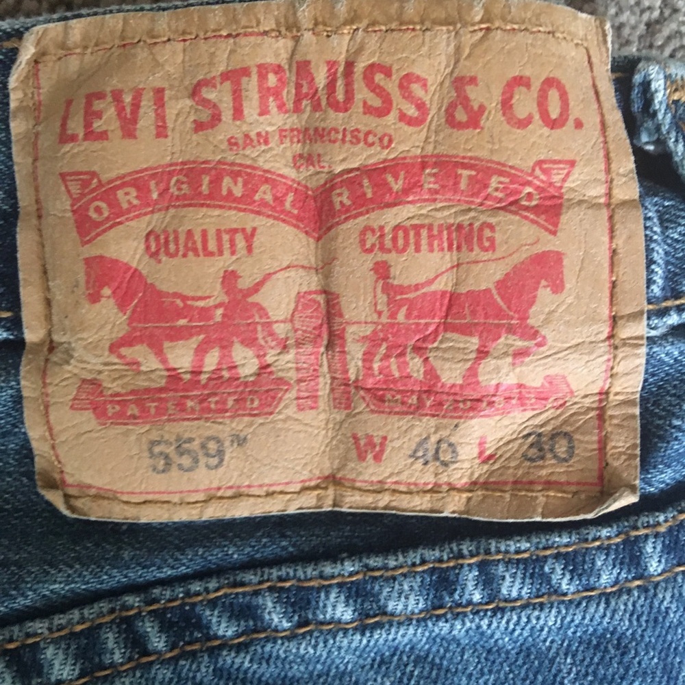 Mens Levi’s 559 jeans 40x30